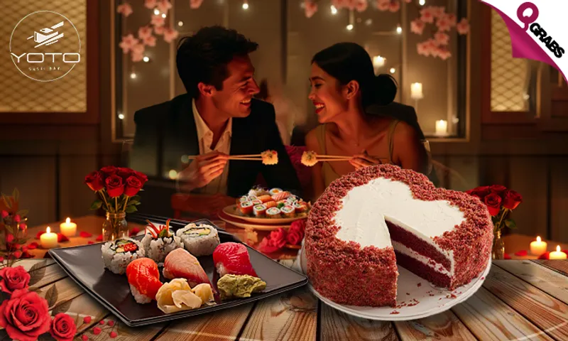 Romantic Japanese Dinner Buffet for TWO at Yoto Sushi Bar!